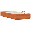 vidaXL Ottomán Ágykeret Viaszbarna 90 x 200 cm Tömör fenyő