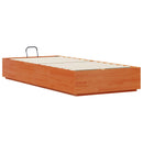 vidaXL Ottomán Ágykeret Viaszbarna 90 x 200 cm Tömör fenyő