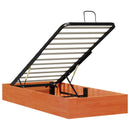 vidaXL Tárolós ottomán ágykeret Viaszbarna 75 x 190 cm Tömör fenyő
