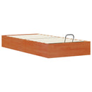 vidaXL Tárolós ottomán ágykeret Viaszbarna 90 x 200 cm Tömör fenyő