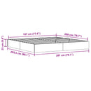 vidaXL Tárolós ottomán ágykeret Természetes 200 x 200 cm Tömör fenyő