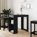 vidaXL Bárasztal fiókkal Fekete tölgy 102 x 70 x 103,5 cm Faanyag