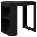 vidaXL Bárasztal fiókkal Fekete tölgy 102 x 70 x 103,5 cm Faanyag
