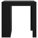 vidaXL Bárasztal fiókkal Fekete tölgy 102 x 70 x 103,5 cm Faanyag