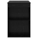 vidaXL Bárasztal fiókkal Fekete tölgy 102 x 70 x 103,5 cm Faanyag