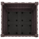 vidaXL Kerekes Kerti Ültető Barna 40 x 40 x 44 cm PP