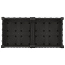 vidaXL Kerekes Kerti Ültető Fekete 80 x 40 x 29 cm PP