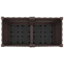 vidaXL Kerekes Kerti Ültető Barna 80 x 40 x 44 cm PP