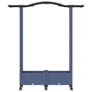 vidaXL Magasított Ágy Trellis-szel és Tetővel Szürke 124 x 40 x 129 cm