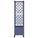 vidaXL Magasított Ágy Trellis-szel és Tetővel Szürke 125 x 40 x 144 cm