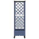vidaXL Magasított Ágy Trellis-szel és Tetővel Szürke 124 x 40 x 127 cm