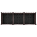 vidaXL Kerekes Kerti Ültető Barna 120 x 40 x 29 cm PP
