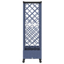vidaXL Magasított Ágy Trellis-szel és Tetővel Szürke 164 x 40 x 127 cm