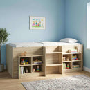 vidaXL Gyerekek Magas Ágykeret 2 pcs Sonoma 203 x 101,1 x 68,5 cm