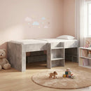 vidaXL Gyerekek Magas Ágykeret 2 pcs Betonszürke 98.5 x 200 cm