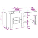vidaXL Gyerekek Magas Ágykeret 2 pcs Antik fa 98.5 x 200 cm Szerelt Fa