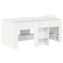 vidaXL Gyerekek Magas Ágykeret 2 pcs Fehér 163 x 101,1 x 68,5 cm