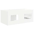 vidaXL Gyerekek Magas Ágykeret 2 pcs Fehér 163 x 101,1 x 68,5 cm