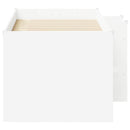 vidaXL Gyerekek Magas Ágykeret 2 pcs Fehér 163 x 101,1 x 68,5 cm