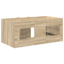 vidaXL Gyerekek Magas Ágykeret 2 pcs Sonoma 163 x 101,1 x 68,5 cm
