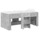vidaXL Gyerekek Magas Ágykeret Beton 163 x 101,1 x 68,5 cm Szerelt Fa