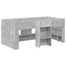 vidaXL Gyerekek Magas Ágykeret Beton 163 x 101,1 x 68,5 cm Szerelt Fa