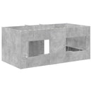 vidaXL Gyerekek Magas Ágykeret 2 pcs Beton 163 x 101,1 x 68,5 cm