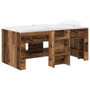 vidaXL Gyerekek Magas Ágykeret 2 pcs Antik Fa 163 x 101,1 x 68,5 cm