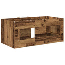 vidaXL Gyerekek Magas Ágykeret 2 pcs Antik Fa 163 x 101,1 x 68,5 cm