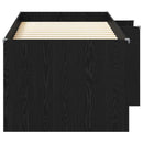 vidaXL Gyerekek Magas Ágykeret 2 pcs Fekete Tölgy 90 x 190 cm
