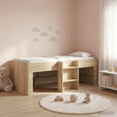 vidaXL Gyerekek Magas Ágykeret 2 pcs Sonoma Tölgy 90 x 190 cm