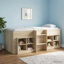 vidaXL Gyerekek Magas Ágykeret 2 pcs Sonoma Tölgy 90 x 190 cm