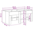 vidaXL Gyerekek Magas Ágykeret 2 pcs Szürke Sonoma 90 x 190 cm