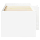 vidaXL Gyerekek Magas Ágykeret 2 pcs Fehér 193 x 96,1 x 68,5 cm