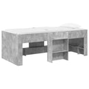 vidaXL Gyerekek Magas Ágykeret 2 pcs Beton 193 x 96,1 x 68,5 cm