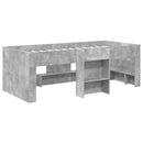 vidaXL Gyerekek Magas Ágykeret 2 pcs Beton 193 x 96,1 x 68,5 cm