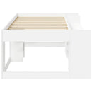 vidaXL Gyerekágy keret tárolóval Fehér 98.5 x 200 cm Szerelt Fa