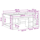 vidaXL Gyerekágy keret tárolóval Fehér 98.5 x 200 cm Szerelt Fa