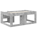 vidaXL Gyerekágy keret tárolóval Betonszürke 80 x 160 cm Szerelt Fa