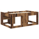 vidaXL Gyerekágy keret tárolóval Antik Fa 80 x 160 cm Szerelt Fa