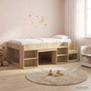 vidaXL Gyerekágy keret tárolóval Sonoma Tölgy 90 x 190 cm Szerelt Fa