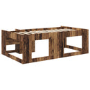 vidaXL Gyerekágy keret tárolóval Antik Fa 90 x 190 cm Szerelt Fa