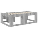 vidaXL Gyerekágy keret tárolóval Szürke Sonoma 75 x 190 cm Szerelt Fa