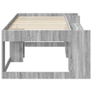 vidaXL Gyerekágy keret tárolóval Szürke Sonoma 75 x 190 cm Szerelt Fa