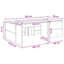 vidaXL Gyerekek Magas Ágykeret Íróasztallal Sonoma Tölgy 90 x 200 cm
