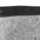 vidaXL Mosdó Ovális Szürke (32-37) x (27-30) x 12 cm Folyami kő