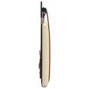 vidaXL Függesztett ágyfej LED fényekkel Krémszínű Antik PU