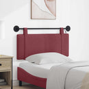 vidaXL Függesztett ágyfej LED fényekkel Bordó Szövet