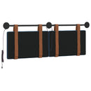 vidaXL Függesztett ágyfej LED fényekkel Kék Antik PU