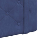 vidaXL Függesztett ágyfej LED fényekkel Rendőrségi kék Bársony